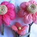 VINTAGE BURLAP FLOWERS