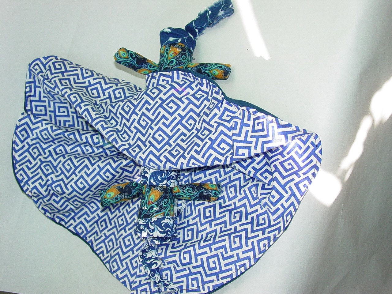 Reversible Doll, Therapeutic "Got the Blues 2"  Topsy Turvy Doll, Ragdoll, cloth doll