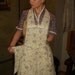 SALE Rare 90 yr old Genuine Authentic 20s Apron/  Roosters/ Butterflies pattern/ Lilac blue  APRON cook me  fried chicken & Waffles Frock