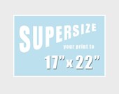 Upgrade your 11x14 print to a large 17x22 or 16x20 size