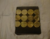 Crafty Tool Storage Pouch, Black w/ Green Circles