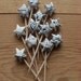 Vintage Sheet Music Party Picks, Upcycled Origami Stars, set of 12.