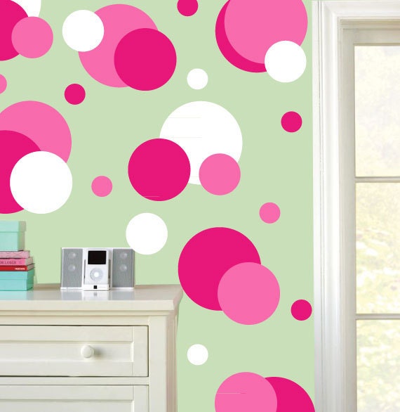Childrens wall stickers - Polka Dots - Vinyl Wall decal