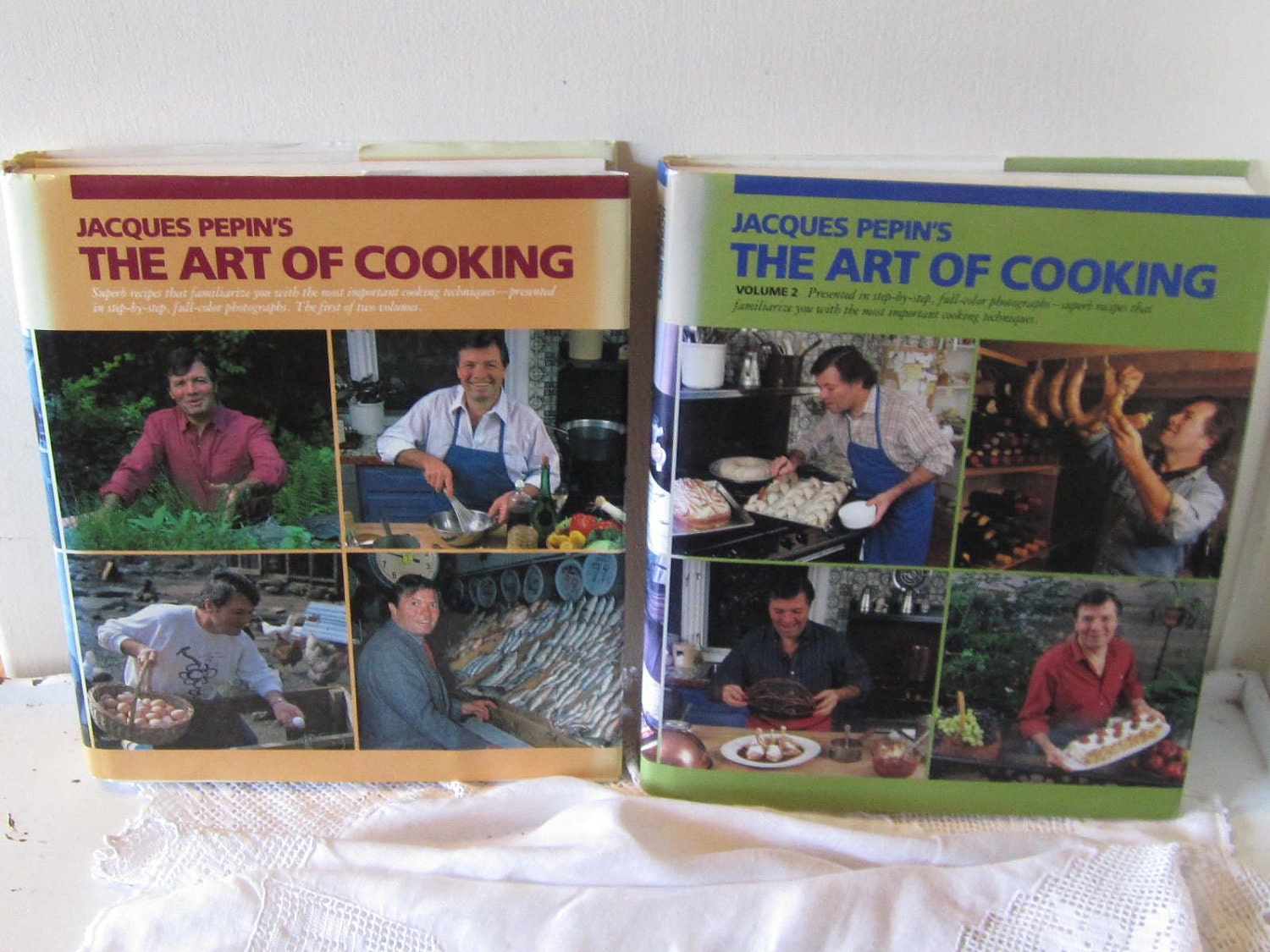 Great Gift The Art of Cooking by Chef Jacques Pepin Cookbooks Volume 1 & 2