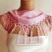 BIG DISCOUNT New Design Pashmina scarf with lace- soft pink