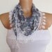 2012 summer fashion cotton scarf new design flowered pattern blue white