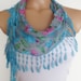 2012 summer fashion cotton scarf new design turquoise pink blue green