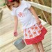 Michael Miller Red Crab Walk Skirt ( 18 mos, 2T. 3T. 4T, 5, 6, 7)