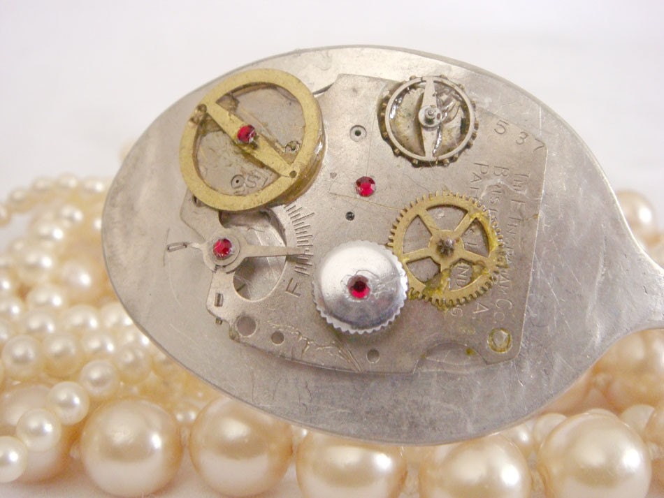 Full Tank - Upcycled Spoon Cuff Bracelet