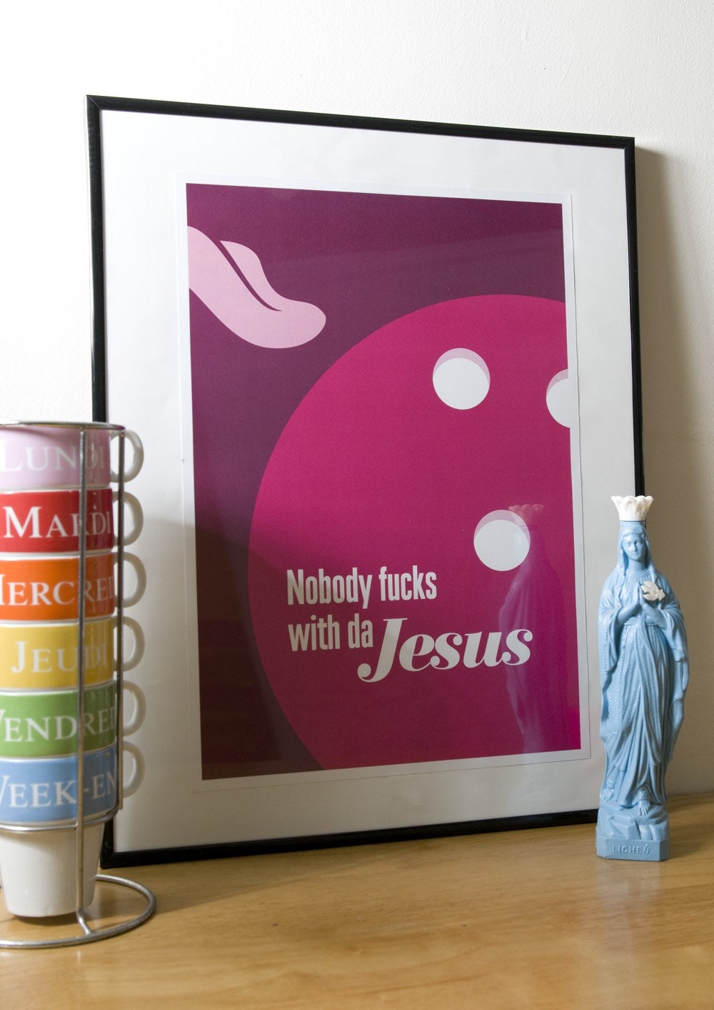 The Big Lebowski Art Print (Jesus) MATURE A3 or to fit Ribba frame 16.5" x 20.5"