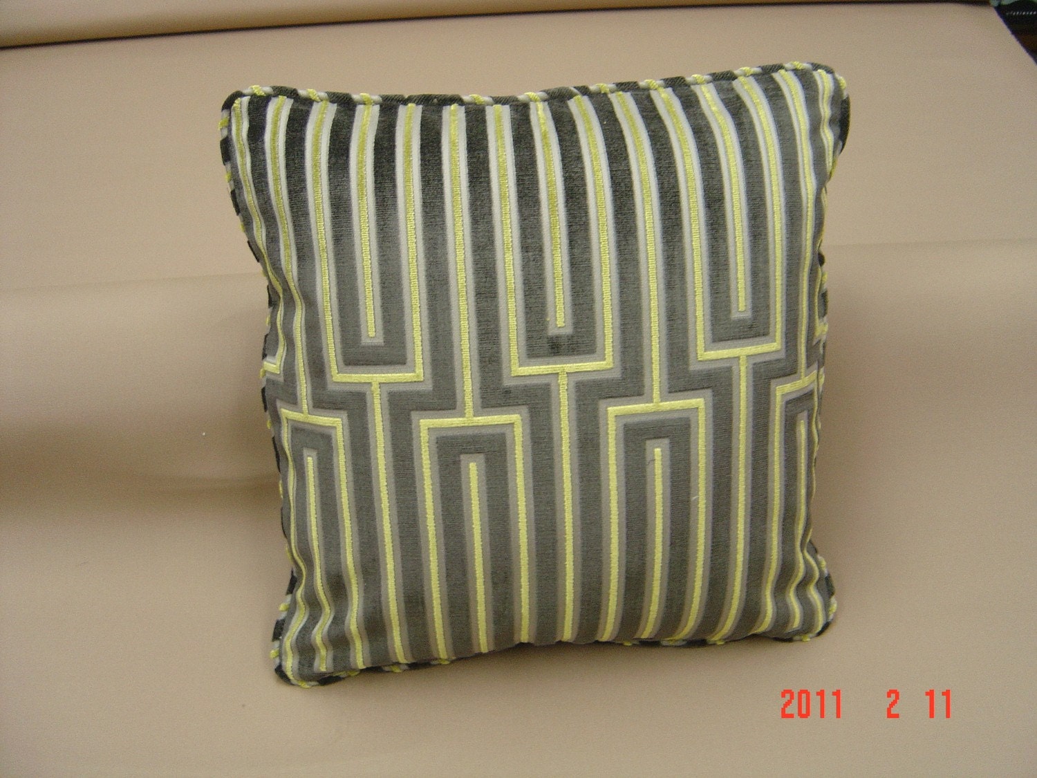 18" velvet pillow