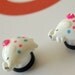 1/2 inch 12mm Plugs White Elephant Animal gauge piercing stretched lobes body art chic fun fashion kawaii