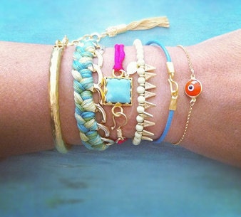Evil Eye Bracelet - Green