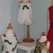 Amelia Dress - Aline/Jumper - Made from Very Hungry Caterpillar Fabric w/Appliqued Butterfly on Dots