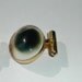 Vintage Shiva's Eye Shell and Gold Cufflinks