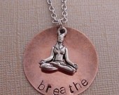 Yoga Breathe Charm Necklace