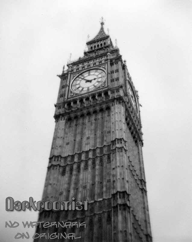 Holga Big Ben, hand made 8x10 silver gelatin print