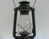 Vintage Paulls Leader No. 2 Fount Green Oil Lantern