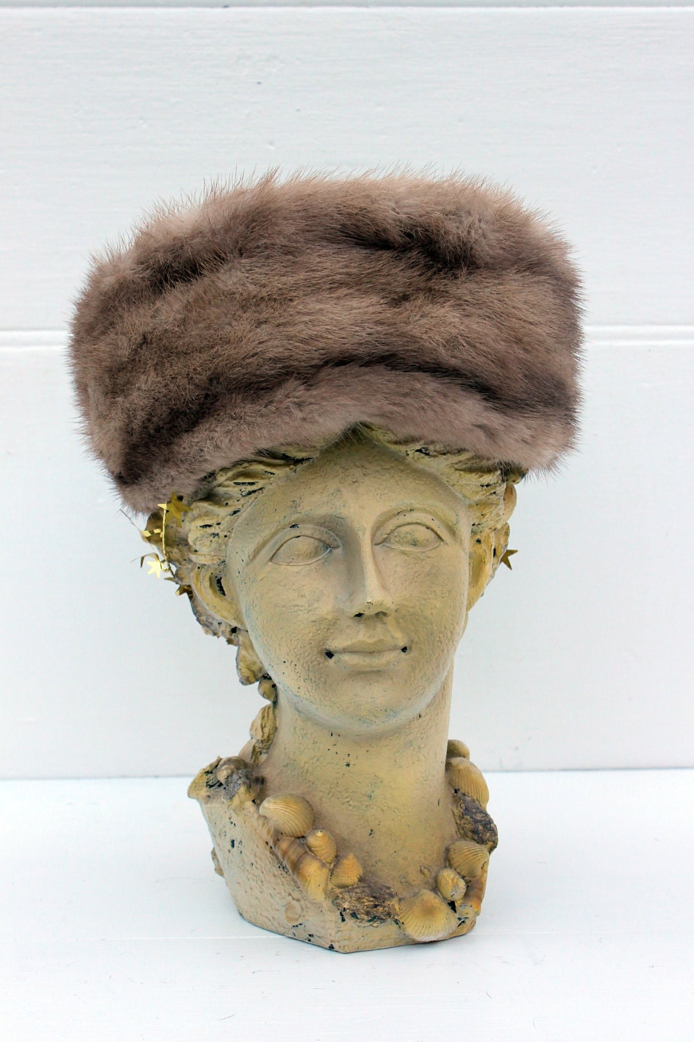 Vintage Mink Hat Ladies 1950s Muir Tan