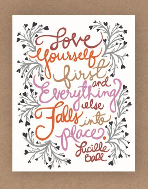 8x10-in Lucille Ball Quote Illustration Print