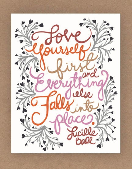 8x10-in Lucille Ball Quote Illustration Print