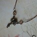 Romantic Y Shaped Necklace with Amber Crystals // Romantic Jewelry // Valentines Day