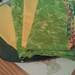Set of 4 Green Double-Sided and Yellow Handmade Fabric Napkins-Cloth Napkins // Hostess Gifts