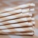 200 IVORY CREAM Paper drinking straws with Blank Paper Flags - Wedding, Vintage, Dinner Parties- Made In Usa