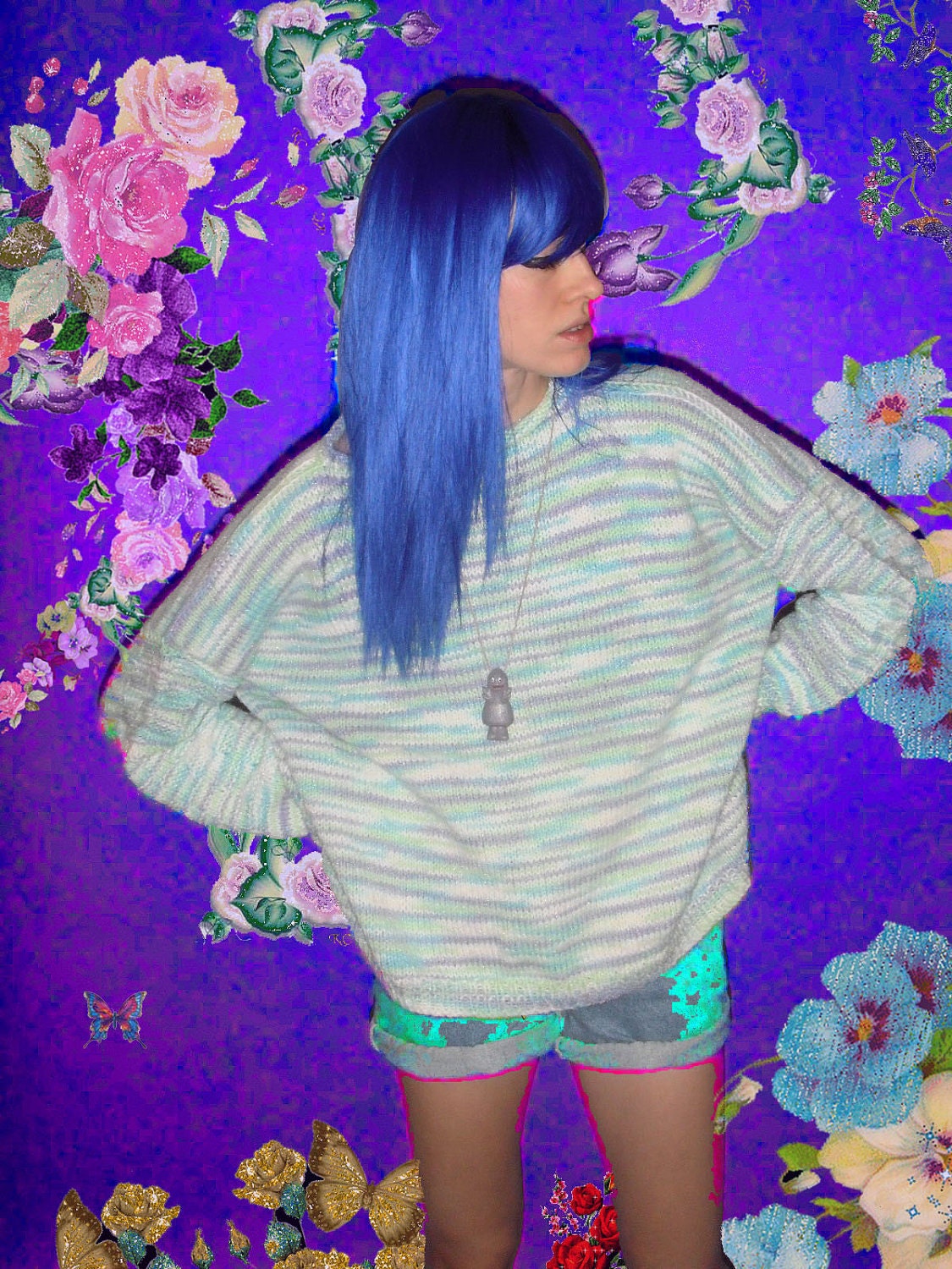 sale 90s PASTEL COMFY SWEATER sale