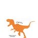 Rawrrr Means I Love You in Dinosaur - Purple Hexagon Print Digital Art Poster