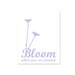 Bloom Where You are Planted - Pale Green Sage Modern Graphic Quote Spring Easter Digital Art Print