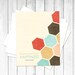Jane Austen Digital Art Print Poster - Know Your Own Happiness - Geometric Honeycomb Southwest Inspired Aqua Red Brown