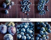Blue Food Collage