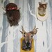 Needle Felted Fox Taxidermy reserved for Lady Foxmoore