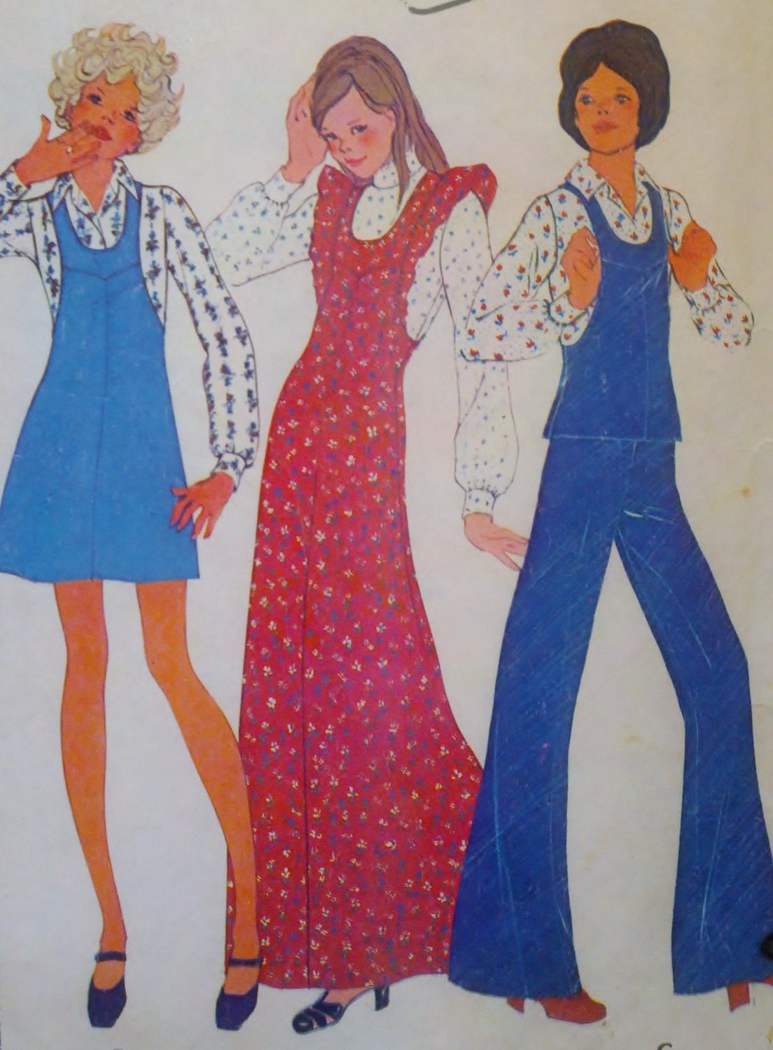 Vintage 1970s Sewing Pattern Misses' Jumper or Top  - Size 10 Bust 32.5" McCall's 3842