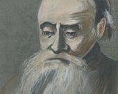 Salomon - original gouache painting Fine Art