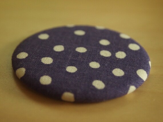 Purple with White Polka Dots Pocket Mirror Il_570xn