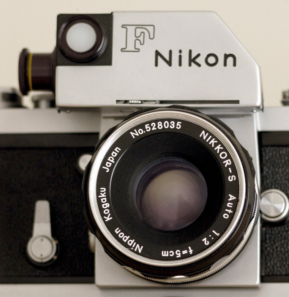 Vintage Nikon camera rare 35mm film camera Nikon Photomic F, early 1960s camera