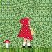 Little Red Riding Hood paper pieced quilt block pattern PDF