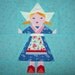 Dutch Doll paper pieced quilt block pattern PDF