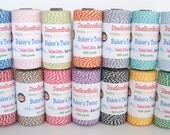 Bakers Twine....PICK Your COLOR.....240 Yards......Packaging, Scrapbooking, Gift Wrapping, Embellishing Wedding / Favor Bags