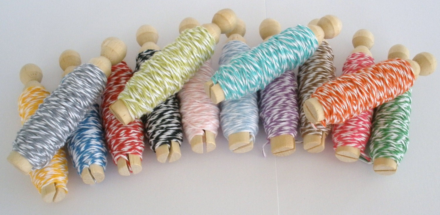 Baker's Twine..15 Yards...Your Choice of ONE SPOOL...Baker's TWINE..Packaging, Scrapbooking, Gift Wrapping, Embellishing Wedding/Favor Bags