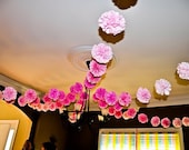 Wedding decorations - Party pom garland 6 ft.  - you choose the colors