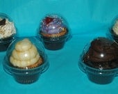 Wedding Favor containers - Clear cupcake favor container kit - Set of 200 - FREE SHIPPING (New Year  Special)