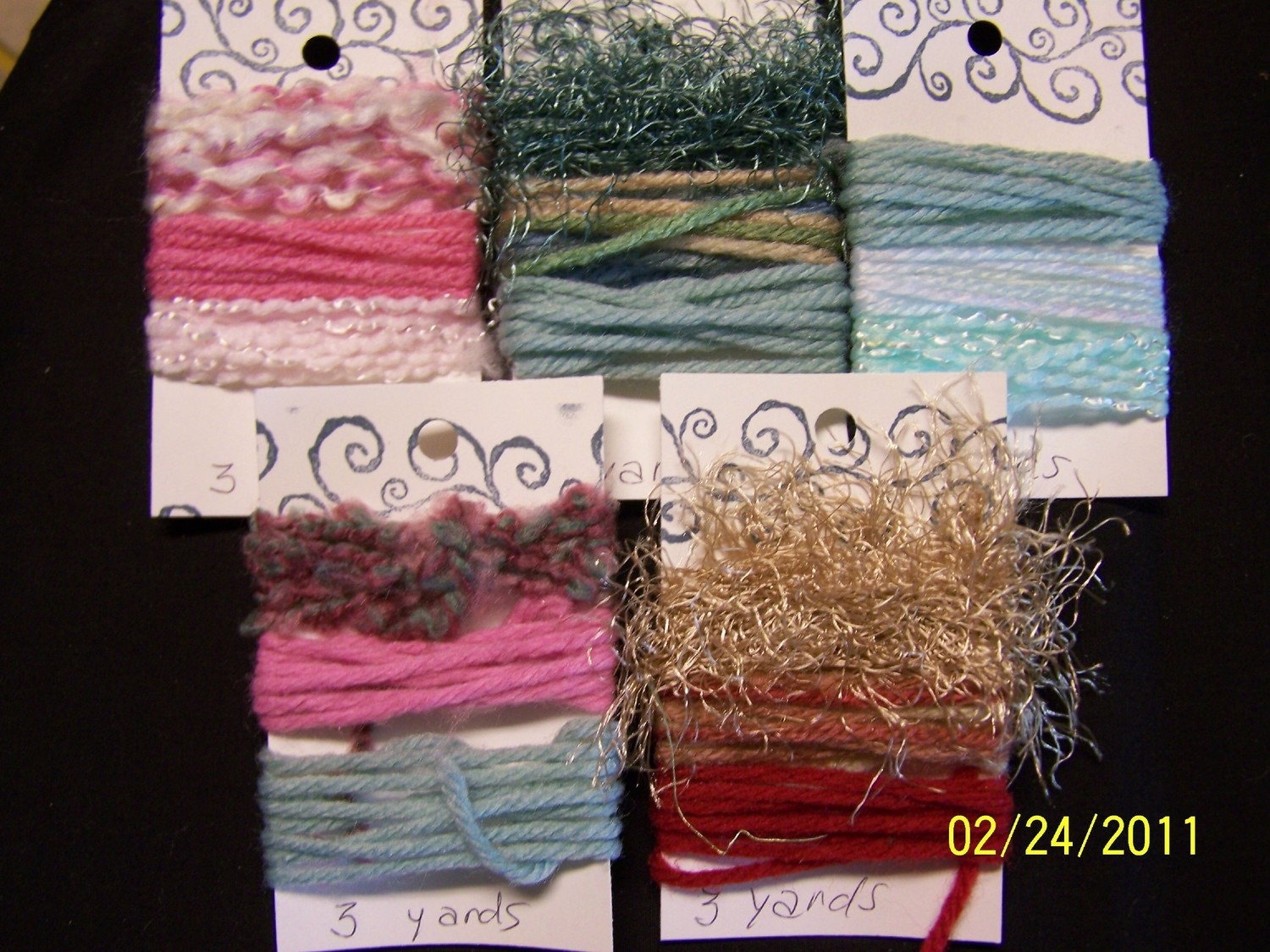 Fibers Yarn Embellishments Crafts Tags Cards Albums Scrapbooking Supplies Assorted Treasury Item Free Shipping