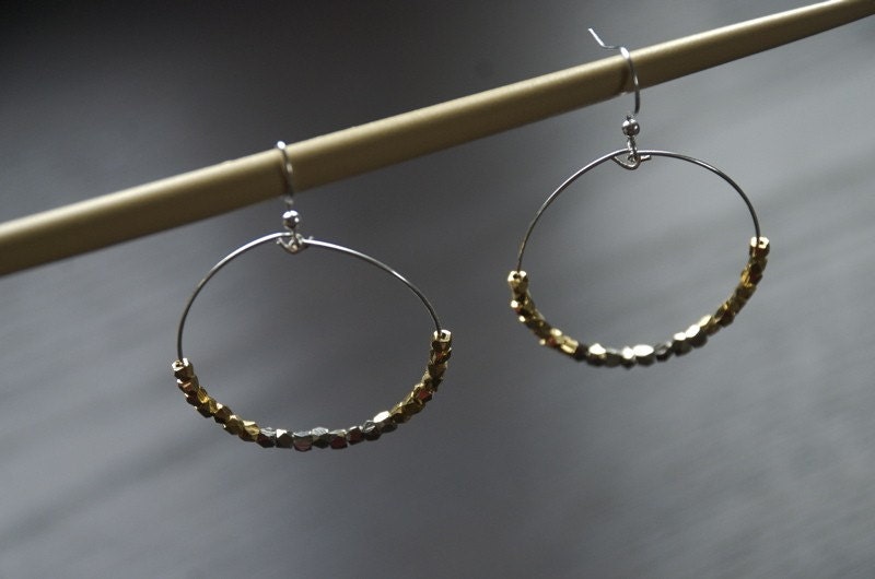 Big Hoop Silver Earrings