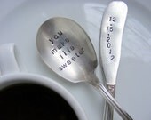 Hand Stamped Spoon and Knife Set