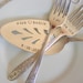 Cottage Chic Wedding Cake Server and Forks Set