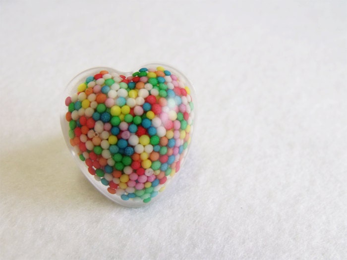 Kawaii Candy Heart Ring