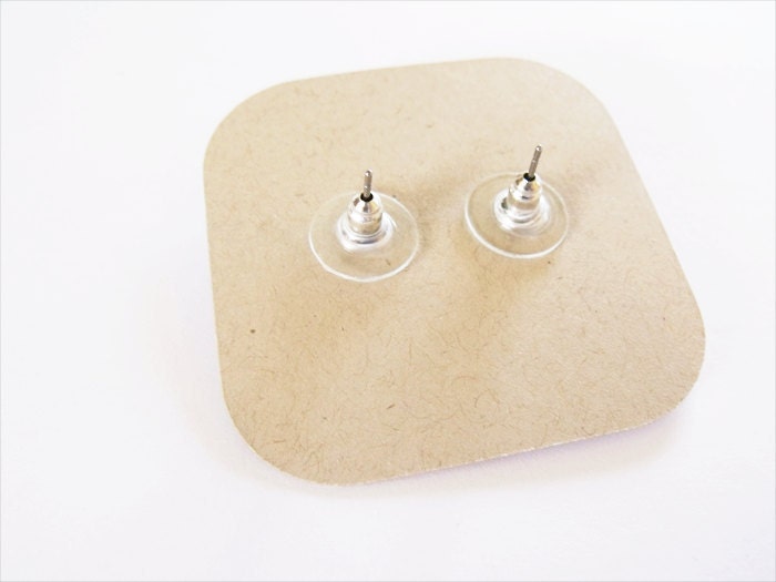 Purple heart shaped waffle earrings